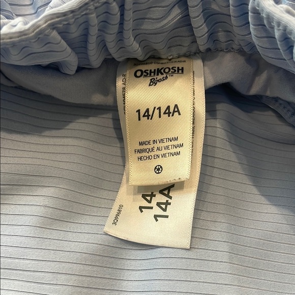 Light Blue Striped Women's Skirt - Picture 2 of 4